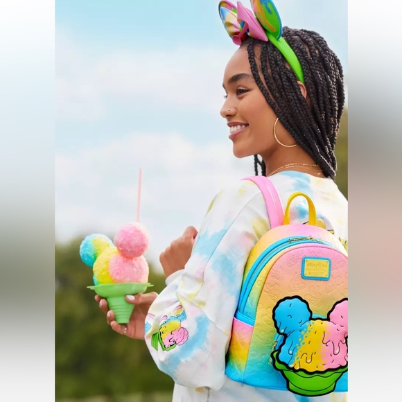 Mickey Mouse Shaved Ice Loungefly Mini Backpack – Disney Eats - Picture 5 of 8
